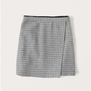 A&F Wrap Plaid Mini Skirt NWT